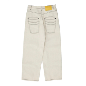 Pantalon décontracté en coton noir imprimé That's Awful Lot Cough Syrup, coupe droite, taille mi-haute, respirant, coupe-vent, printemps - Product Image 4