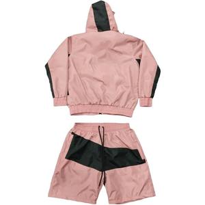 Wholesale Winter Color Block Windbreaker Suit Streetwear Full Zip Tracksuits <b>Polyester</b> Custom Mens Reflective Sets Logo - Product Image 4