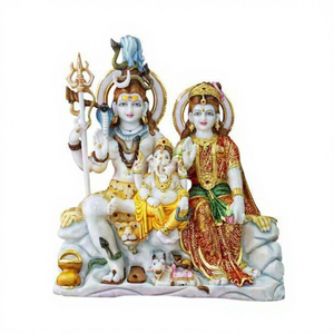 Escultura de Shiva en Mármol Blanco Puro, Atractiva y Hermosa, en Posición de Danza, con Acabado Super Pulido para Fines Religiosos - Product Image 3