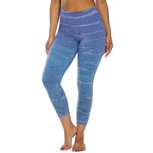 Legging de sport taille mi-haute pour femme, respirant, haute qualité, nouveau design personnalisé, imprimé, pour le yoga et le fitness - Product Image 1