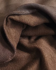 Women's Oversized Solid Hooded Sweatshirt Drop-Shoulder Long Sleeve Cotton Knitted Pullover Casual Autumn Wear - Product Image 6