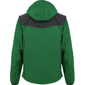 เสื้อแจ็คเก็ตโซฟต์เชลล์แบบมีฮู้ดสำหรับผู้ชาย OEM ODM ปรับขนาดได้ กันน้ำ ซิปนิรภัย ใส่สบาย เหมาะสำหรับกิจกรรมกลางแจ้ง - Product Image 4