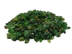 หยกคริสตัลสีเขียวขัดเงาขนาด 5-7 มม. หินธรรมชาติสำหรับบำบัดรักษา  ตกแต่งงานแต่งงานตามหลักฮวงจุ้ย - Product Image 3