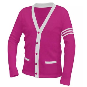 Make Your Custom Good Quality V-Neck for Sorority/Fraternity/Colleges/Universities Logos Knitted <b>Cardigans</b> <b>Sweaters</b> for Unisex - Product Image 4