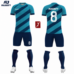Custom Men's Soccer Jersey Crew Neck Short Sleeve Breathable <b>Polyester</b> Football Uniform Adult All Seasons Sport Apparel - Product Image 4