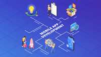 Services professionnels de développement d'applications mobiles Android par Wise Hustlers avec une interface utilisateur moderne, un serveur robuste, un support Internet et un support MAC.