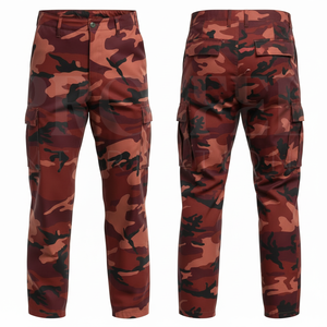 Low MOQ Customized Camouflage Pattern Cargo <b>Pants</b> for <b>Men</b> Outdoor Workwear Casual Wear Cotton Waterproof Trousers <b>Men's</b> - Product Image 3