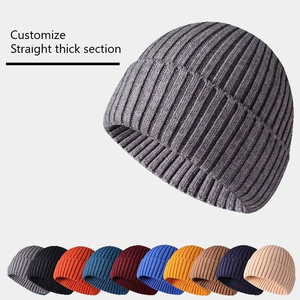 <b>Beanies</b> Winter Gradient <b>Beanie</b> <b>Hats</b> with Customized Wholesale Steady Quality Classic Streetwear Colors and Sizes - Product Image 1