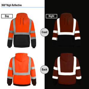 เสื้อฮู้ดดี้สำหรับเจ้าหน้าที่รักษาความปลอดภัย แบบสวมหัว อุ่นสบาย ทนทาน เหมาะสำหรับสมาชิกทีมรักษาความปลอดภัยและชุดทำงาน - Product Image 2