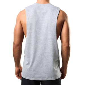 Men's Cotton Gym <b>Vest</b> Bodybuilding <b>Stringer</b> Tank Tops Custom Printing Breathable Quick Dry Crew Neck Wholesale - Product Image 2