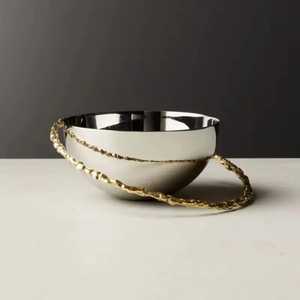 Luxury Silver Mirrored Sweet Stand Elegant Round Stainless Steel Serving Tray <b>Chocolate</b> Display Buffet Platter for <b>Wedding</b> - Product Image 4