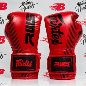 ถุงมือชกมวย Fairtex สำหรับฝึกซ้อม พร้อมแผ่นรองนุ่ม สีเหลืองและดำ ถุงมือชกมวยป้องกัน ทำจากหนังแท้ - Product Image 5