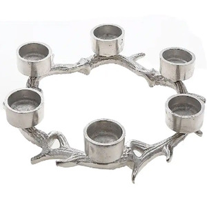 Christmas Antler Wreath With 6 <b>Tealight</b> <b>Holder</b> - Product Image 3