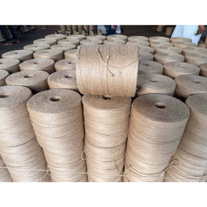 Tissu géotextile tissé en jute 100% naturel, non blanchi, tissage uni lourd, écologique, pour applications textiles de maison, en stock - Product Image 1