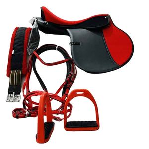 อานม้าทรงอังกฤษแบบสังเคราะห์ รุ่น TI101OA022 ยี่ห้อสั่งทำพิเศษ พร้อมโครงไม้และอุปกรณ์สแตนเลส สำหรับขี่ม้าโปโล - Product Image 1