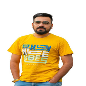 เสื้อยืดพิมพ์ลาย100% สำหรับผู้ชายเสื้อยืดพิมพ์ลายพัฟผ้าฝ้ายขนาดใหญ่น้ำหนัก260ก. กำหนดโลโก้3D ได้เอง - Product Image 3