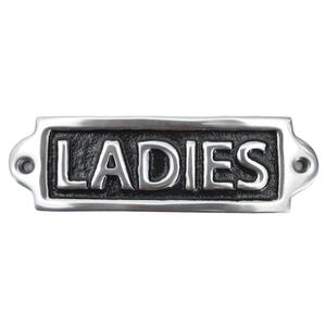 Plaque rectangulaire en fonte pour femmes, personnalisable en taille et design, pour hôtels, à fixer au mur ou à la porte, décorative - Product Image 3