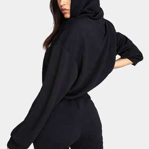 Nueva Llegada, Sudadera Corta de Invierno para Mujer, 100% Algodón, Manga Larga, Sudadera Corta de Invierno de Alta Calidad para Mujer - Product Image 4