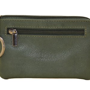 Tarjetero de Cuero Genuino con Cierre de Cremallera, Múltiples Ranuras para Tarjetas, Cartera Minimalista Unisex de Longitud Corta - Product Image 4
