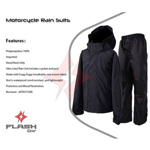 Traje Impermeable para Hombre y Mujer, Chaqueta de Lluvia Larga y Transpirable con Capucha, Protección contra el Viento para Motociclistas - Product Image 5