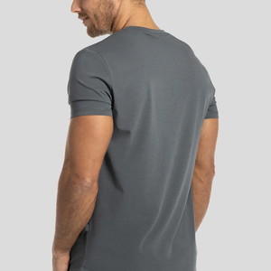 Camisetas al por Mayor para Hombre, Cuello en V, Manga Corta, 100% Algodón, Gruesas, Personalizadas con Impresión Gráfica - Product Image 3