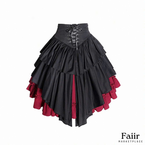 Luxury patchwork <b>denim</b> <b>skirt</b> high end garment Vietnam factory wholesale MOQ 50 pcs - Product Image 2