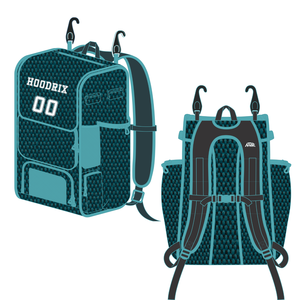 Mochila personalizada para equipo de béisbol con compartimentos para bates, zapatillas, casco y correas reforzadas para entrenamiento en equipo - Product Image 1