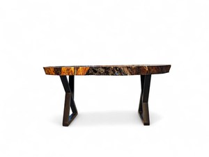 Luxury Epoxy Resin <b>Log</b> Wooden Table Solid Walnut Handmade Customizable Eco-Friendly Waterproof Modern Art Home Living Room - Product Image 6