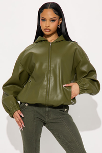 Nouvelle veste en polyester pour femmes de style européen, grande taille, courte, ajustée, manches longues, unie, teinte unie, tricotée, imperméable, respirante - Product Image 6