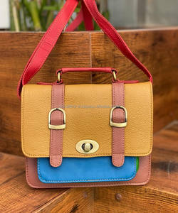 Nouveau sac à main en cuir recyclé sacoche vente chaude arc-en-ciel couleur sac à main femmes élégant Unique Multi utilise sacs à bandoulière durables - Product Image 4