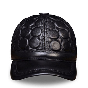 Gorras de Béisbol de Cuero Genuino Jimieson de Alta Calidad Personalizadas, Gorras para Adultos con Bordado 3D, Diseño de Logotipo Curvo y Hebilla Metálica - Product Image 1