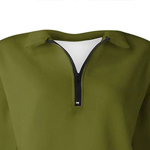Sudadera de forro polar personalizada para mujer, de manga larga, con media cremallera y cremallera completa, con bordado y insignia - Product Image 5