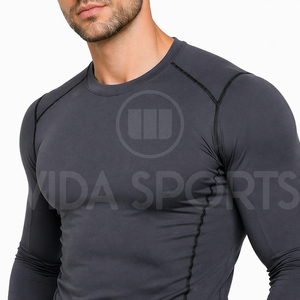 Camiseta de Compresión Ligera de Alto Rendimiento, Personalizable, Transpirable, para Entrenamiento, Gimnasio, Fitness y Deportes - Product Image 3