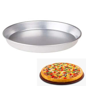 Pizza Pan Round Aluminium 16.5 cm <b>Baking</b> Tray <b>Oven</b> Safe Pizza <b>Baking</b> Mold Kitchen Bakeware Durable Reusable - Product Image 2