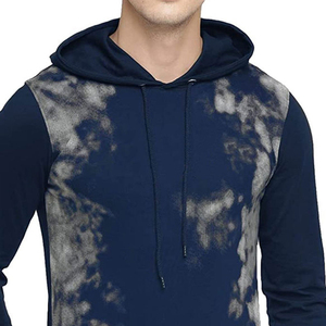เสื้อฮู้ดผู้ชายผ้าฟลีซโพลีเอสเตอร์/คอตตอน แขนยาว สีพื้น ด้านหน้าแบบลำลอง ถักทอ เป็นมิตรกับสิ่งแวดล้อม สำหรับฤดูหนาว สีแดง สีดำ - Product Image 5