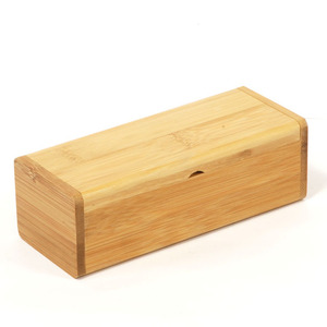 Caja de almacenamiento rectangular de bambú con logotipo láser personalizado, caja de almacenamiento de bambú para regalo. - Product Image 1