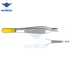 Pinces à dissection Adson 1x2 dents 12 cm (4-3/4 pouces) en acier inoxydable, pinces chirurgicales pour tissus, précision, profil normal - Product Image 5