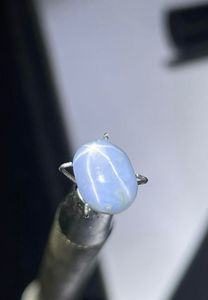 Cabujón de zafiro estrella gris natural. Sin calor ni tratamiento. Zafiro estrella de 6 rayos. Cabujón de zafiro suelto. - Product Image 3