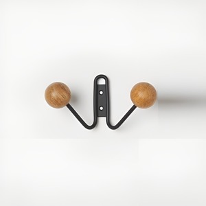 Porte-manteau mural en bois et métal, nouveauté, design unique, crochets décoratifs pour entrée, salon, chambre, rangement – Vente chaude - Product Image 1