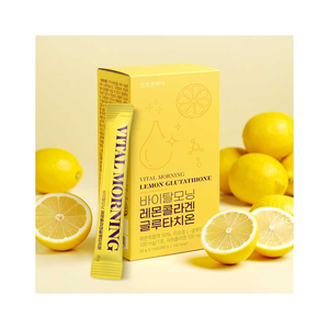 [ChunhoNcare] Vitaminas y Suplementos para Mujeres, Vital Morning Lemon Glutathione 20g * 14 Sobres, Sabor Natural a Limón Líquido - Product Image 1