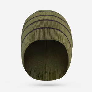Bonnet unisexe personnalisé en acrylique rayé, tricot côtelé, pour adultes, usage décontracté, ski et plein air, circonférence de la tête 56-58 cm - Product Image 2