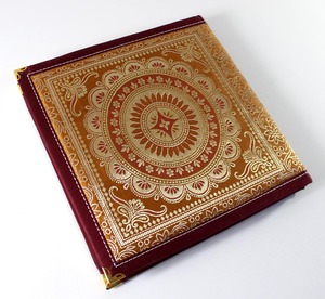 Hot Sale Decorative Shuttle Woven Fabric Made In Coloured <b>Silks</b> And With Gold And Silver Threads Corners Of The Journal - Product Image 5