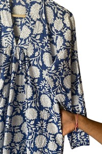 Best Selling Women's Cotton Maxi <b>Dress</b> Handmade <b>Summer</b> Beach Wear Floral Print Eco-Friendly Breathable Soft Casual <b>Boho</b> Daily - Product Image 3
