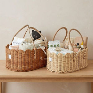 Canasta de Regalo de Spa y Organizador para el Hogar de Ratán Tejido a Mano, Suministro de Alta Gama para Venta Minorista de Lujo y Regalos Corporativos - Product Image 3