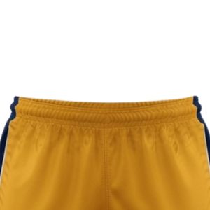 Pantalones Cortos de Lacrosse Unisex en Dorado y Azul Marino, de Poliéster, Ajuste Atlético, Ligeros, Uniformes Deportivos, Ropa para Entrenamiento y Partidos de Equipo - Product Image 3