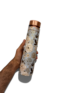 Bouteille en cuivre Eternal Bloom de la marque Indian exports international Cuivre pur certifié - Product Image 5