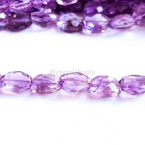 Cuentas facetadas de amatista rosa AAA, cuentas de amatista rosa natural de 4x11-6x13 mm para la fabricación de joyas, 16 pulgadas - Product Image 3