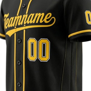 Camiseta de Fútbol Americano Sublimada Personalizada, con Detalles en Amarillo y Negro, Transpirable, 100% Poliéster, Manga Corta para Hombre Adulto - Product Image 5