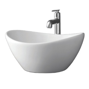 Juego de Inodoro de Cerámica Blanca de Diseño Moderno con Lavabo de Encimera para Uso Doméstico y Hotelero - Product Image 1