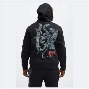 Men's Hooded Zip-Up Sweatshirt Solid Color Regular Sleeve Autumn Wear - Product Image 4